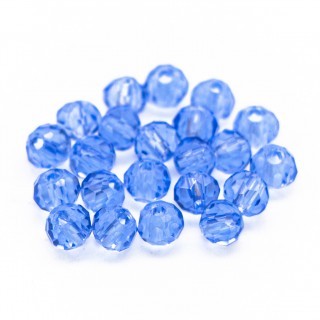 Бусины рондели 2мм, васильковый прозрачный